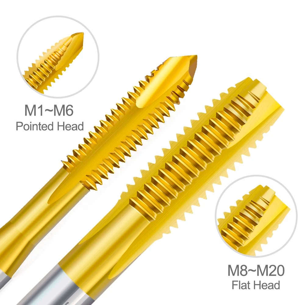 HSS Titanium Coated Tap Drill Bit Set for Precision Threading - Smarsty
