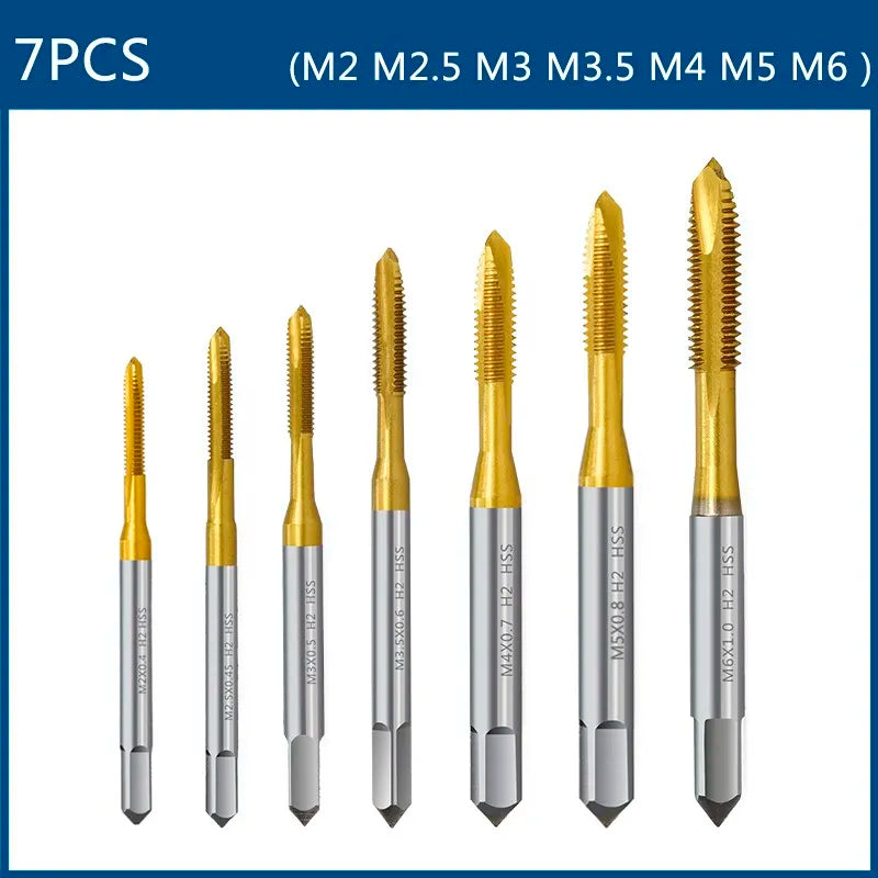 HSS Titanium Coated Tap Drill Bit Set for Precision Threading - Smarsty