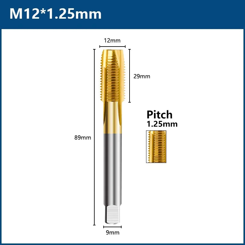 HSS Titanium Coated Tap Drill Bit Set for Precision Threading - Smarsty