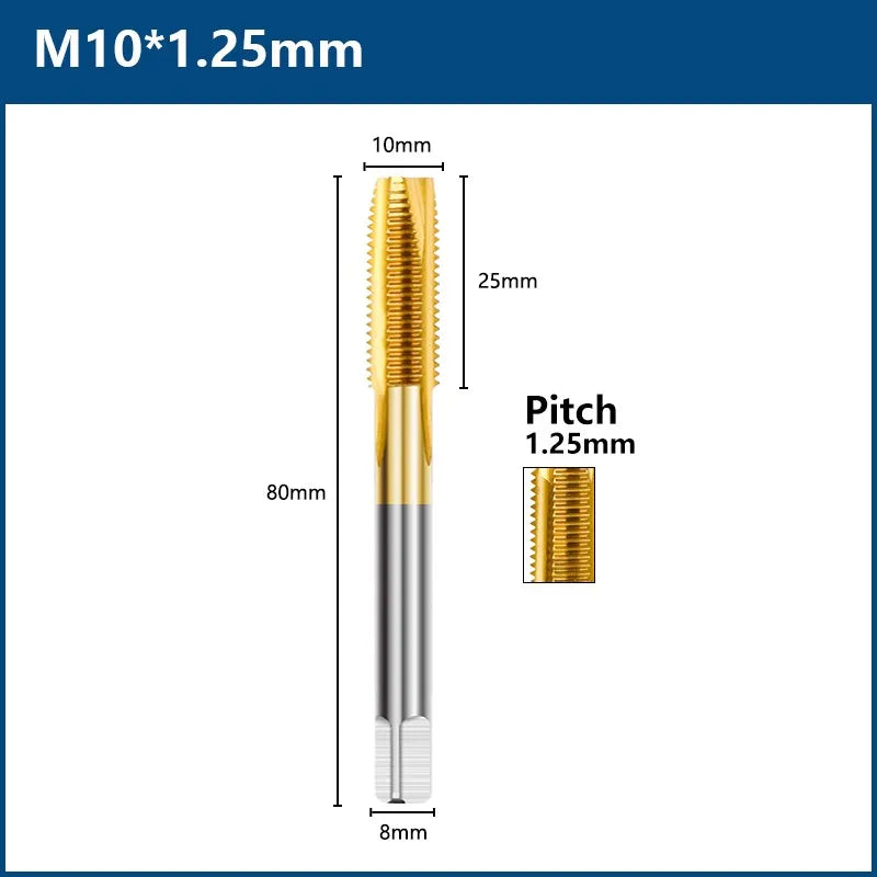 HSS Titanium Coated Tap Drill Bit Set for Precision Threading - Smarsty