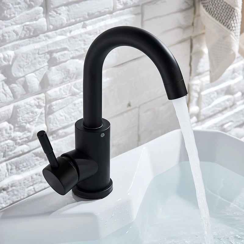 Shinesia Matte Black Bathroom Faucet for Stylish Sinks - Smarsty