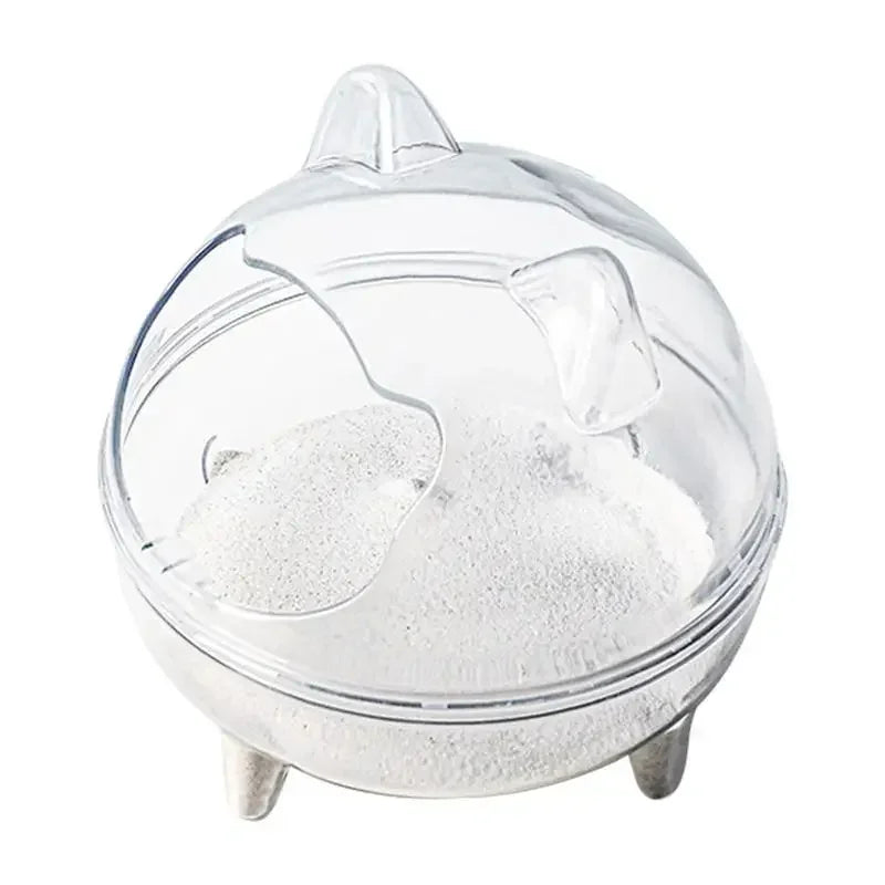 Transparent Hamster Toilet Bath House with Anti-Spill Design - Smarsty