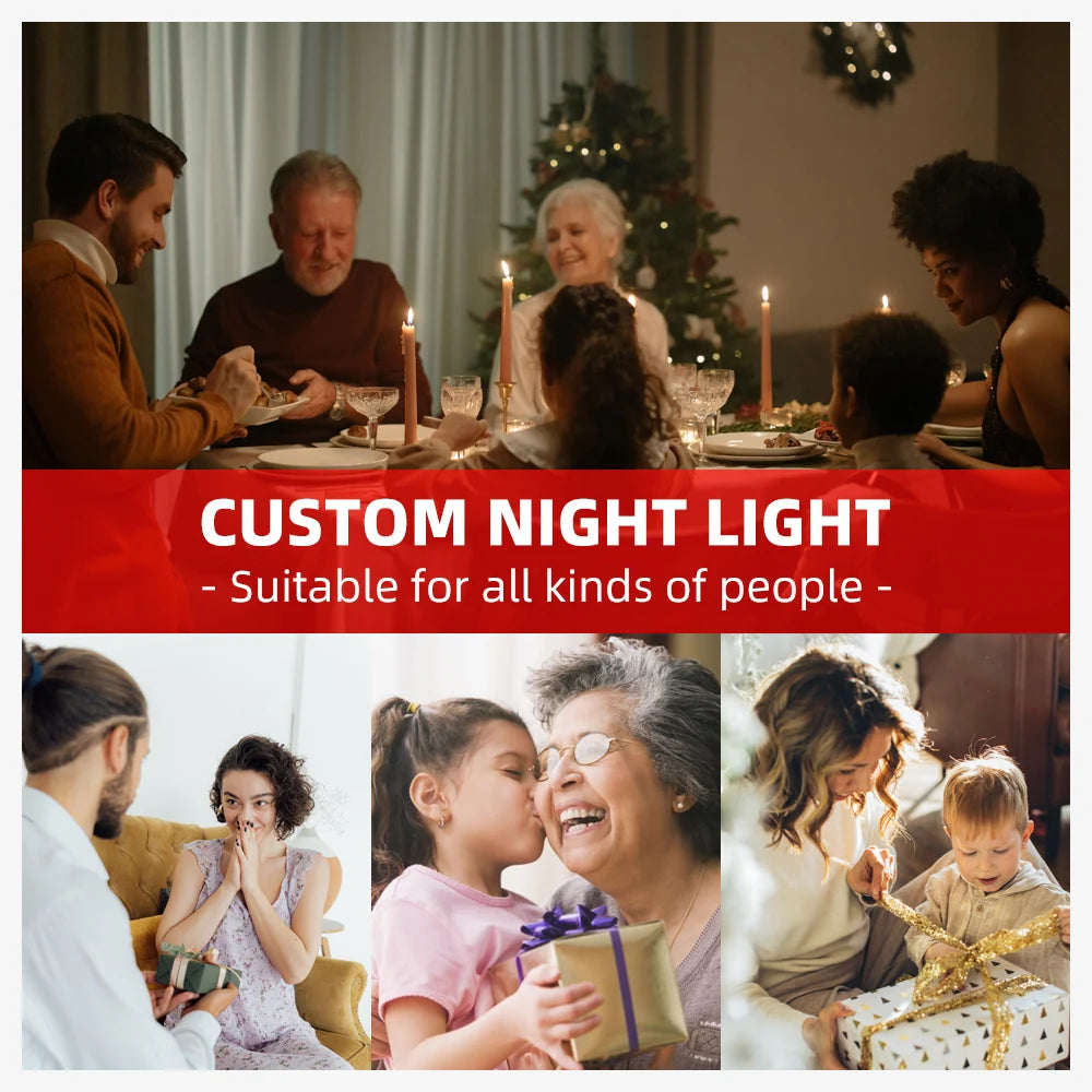 Custom Dog Photo Night Light for Pet Memorial - Smarsty