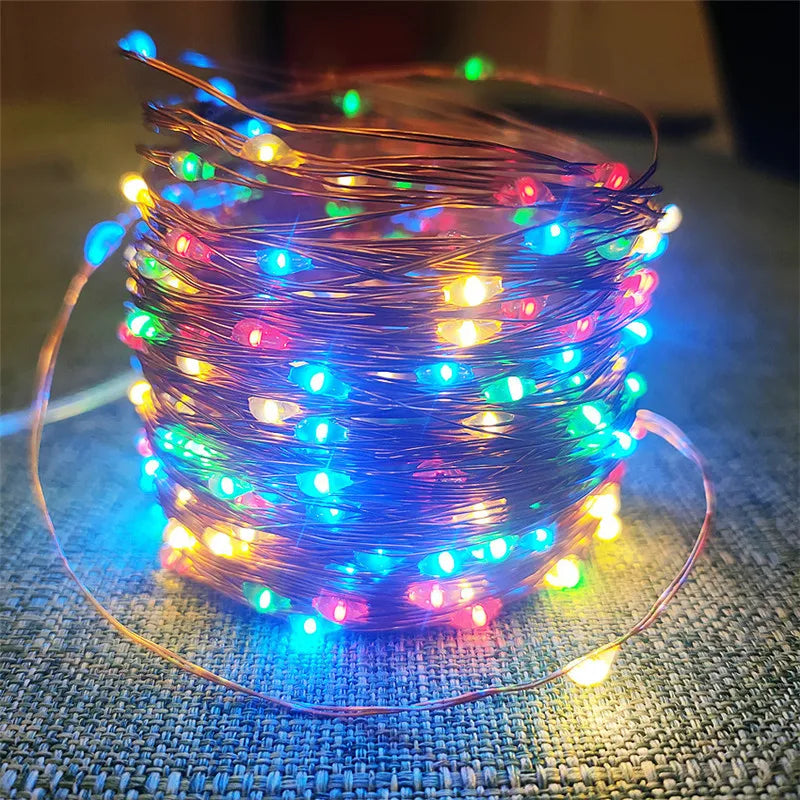 Waterproof Solar String Lights with 8 Modes for Outdoor Decor - Smarsty