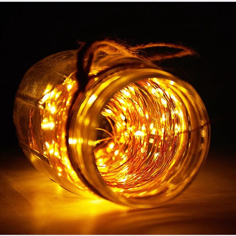 Waterproof Solar String Lights with 8 Modes for Outdoor Decor - Smarsty