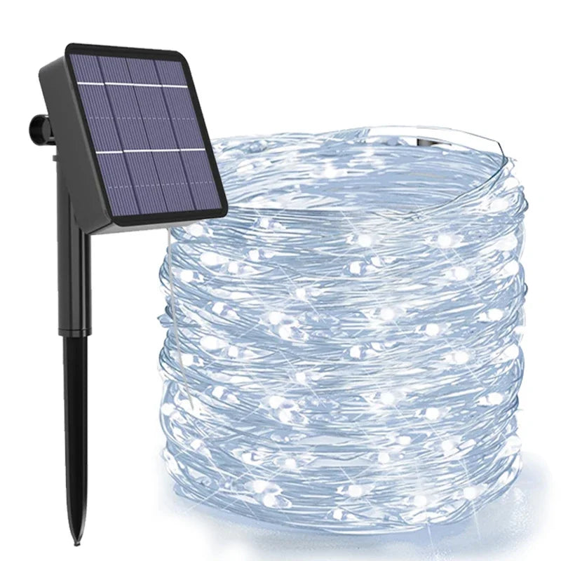 Waterproof Solar String Lights with 8 Modes for Outdoor Decor - Smarsty