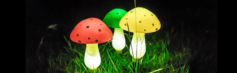 Solar Powered Mushroom Fairy Lights for Garden Decor - Smarsty