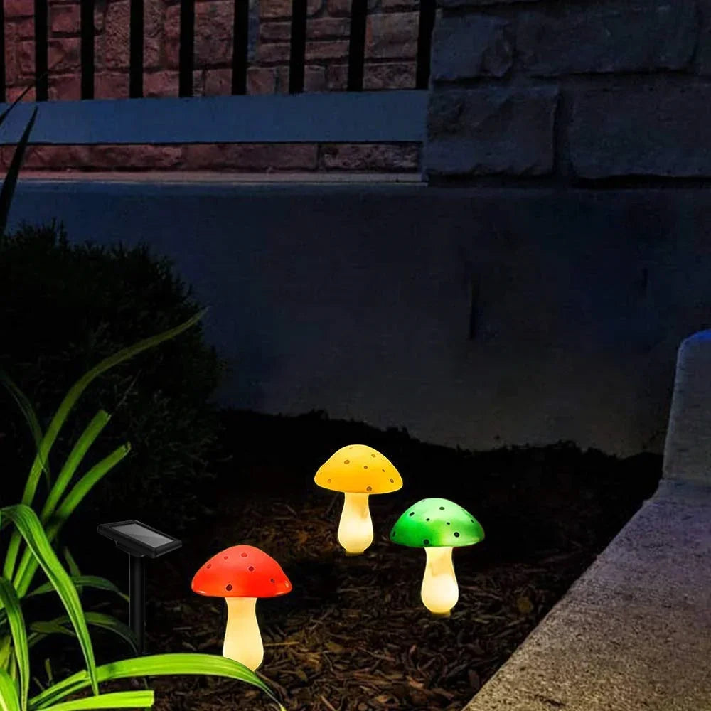 Solar Powered Mushroom Fairy Lights for Garden Decor - Smarsty