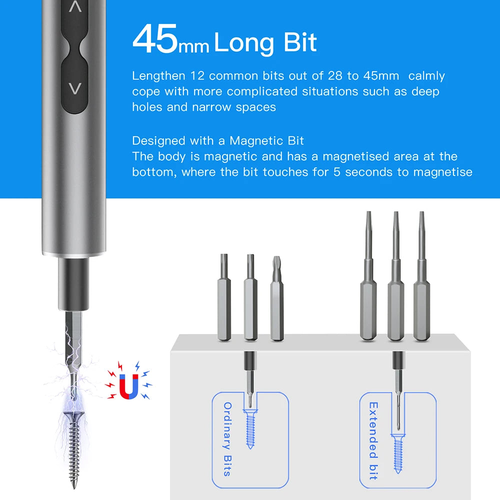 Portable Precision Electric Screwdriver Set for Easy Repairs - Smarsty