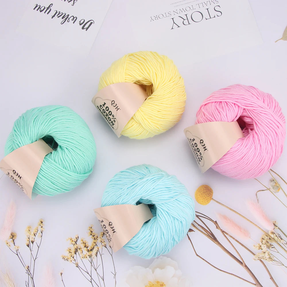 100% Organic Cotton Yarn for Knitting and Crocheting - Smarsty