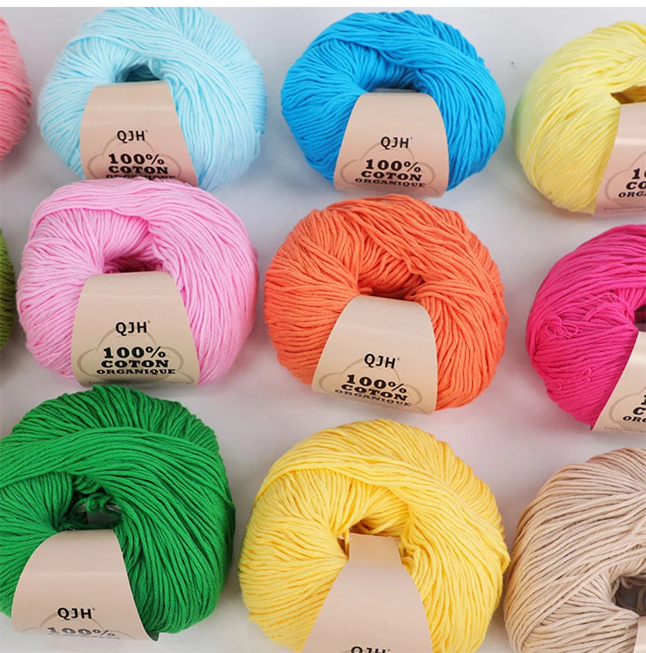 100% Organic Cotton Yarn for Knitting and Crocheting - Smarsty