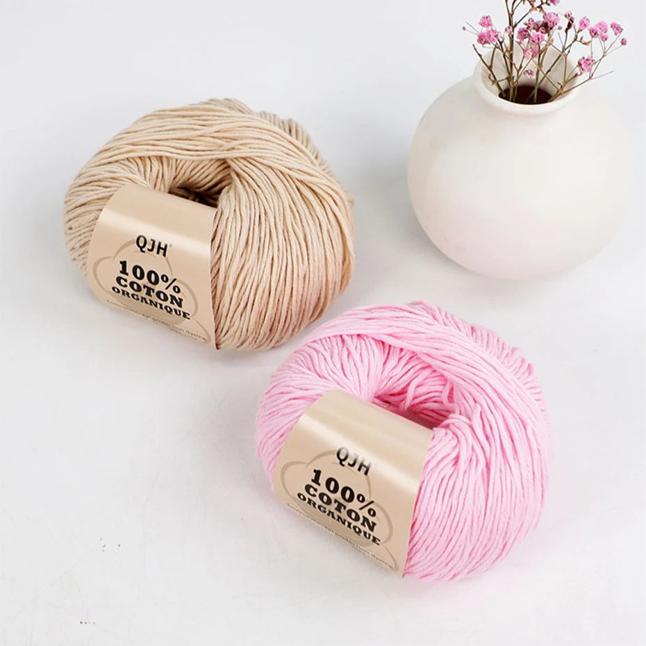 100% Organic Cotton Yarn for Knitting and Crocheting - Smarsty