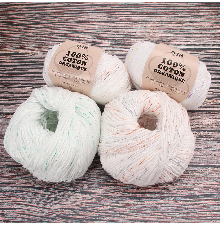 100% Organic Cotton Yarn for Knitting and Crocheting - Smarsty