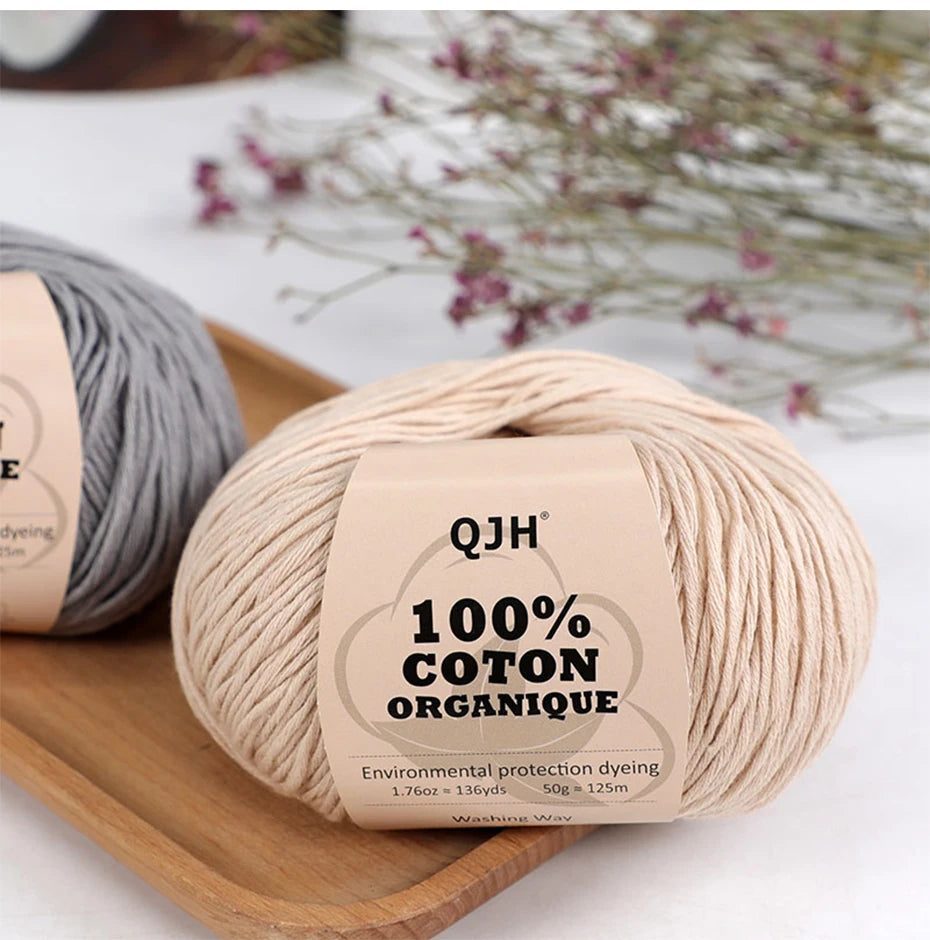 100% Organic Cotton Yarn for Knitting and Crocheting - Smarsty