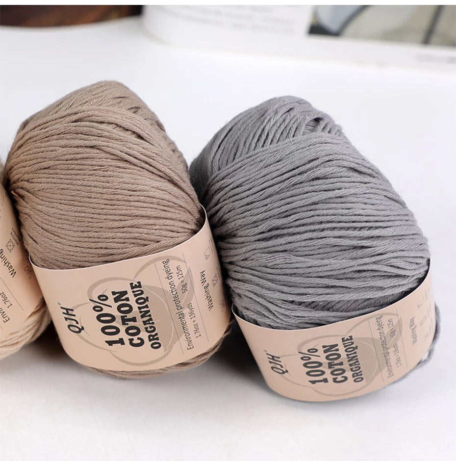 100% Organic Cotton Yarn for Knitting and Crocheting - Smarsty