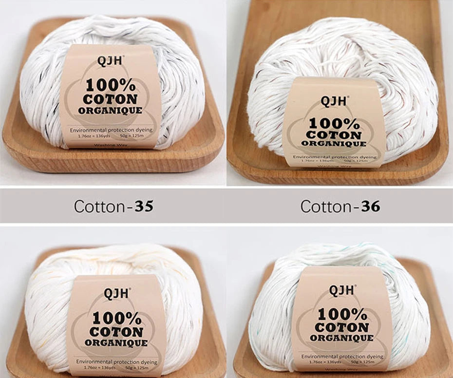 100% Organic Cotton Yarn for Knitting and Crocheting - Smarsty