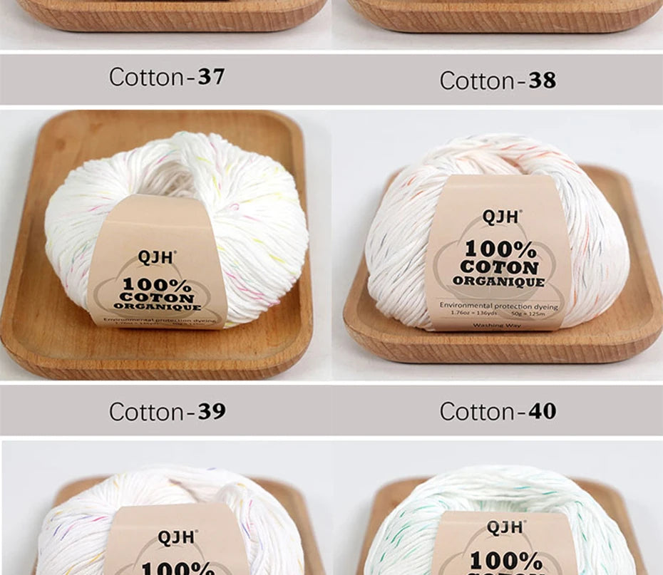 100% Organic Cotton Yarn for Knitting and Crocheting - Smarsty
