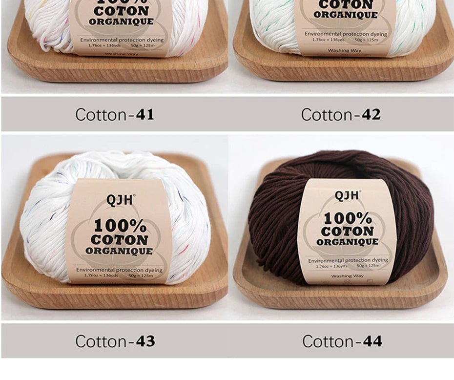 100% Organic Cotton Yarn for Knitting and Crocheting - Smarsty