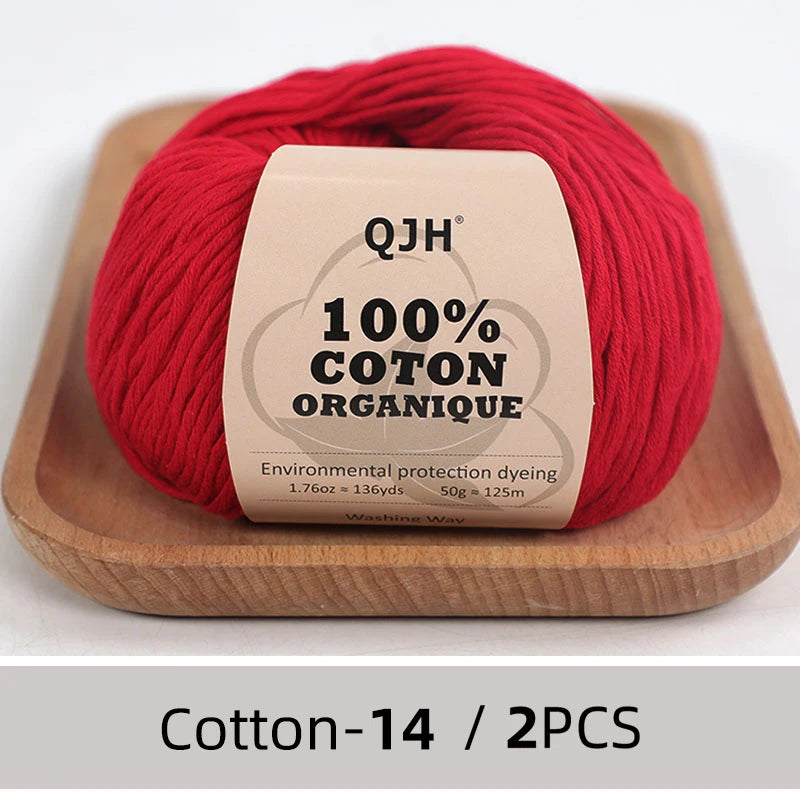 100% Organic Cotton Yarn for Knitting and Crocheting - Smarsty