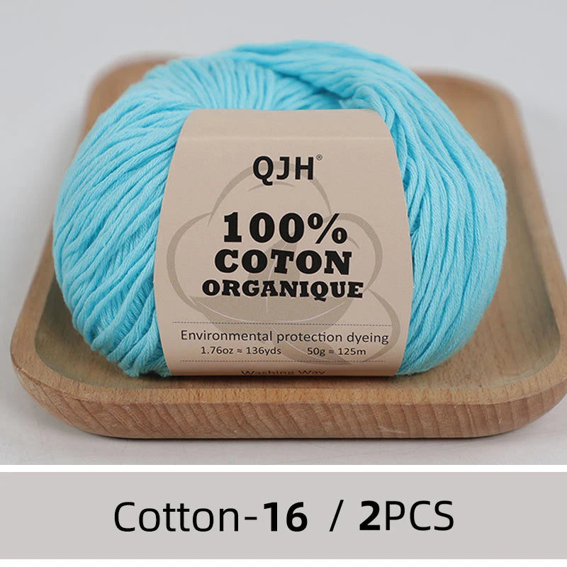 100% Organic Cotton Yarn for Knitting and Crocheting - Smarsty