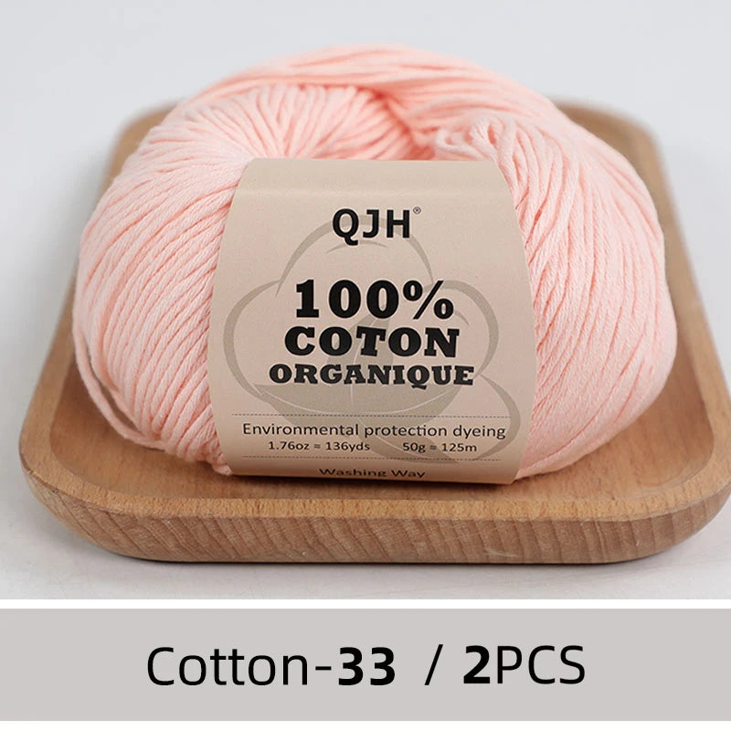 100% Organic Cotton Yarn for Knitting and Crocheting - Smarsty