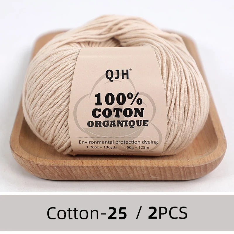 100% Organic Cotton Yarn for Knitting and Crocheting - Smarsty