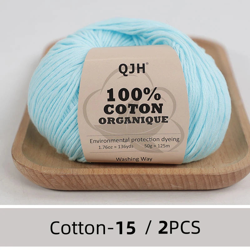 100% Organic Cotton Yarn for Knitting and Crocheting - Smarsty