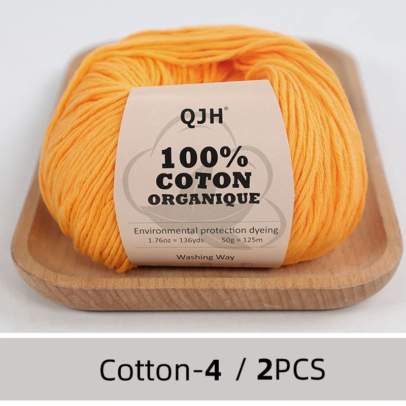 100% Organic Cotton Yarn for Knitting and Crocheting - Smarsty