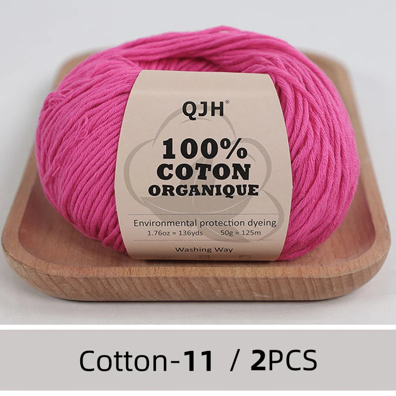 100% Organic Cotton Yarn for Knitting and Crocheting - Smarsty