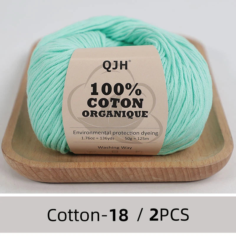 100% Organic Cotton Yarn for Knitting and Crocheting - Smarsty