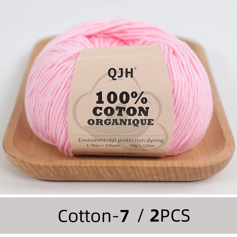100% Organic Cotton Yarn for Knitting and Crocheting - Smarsty