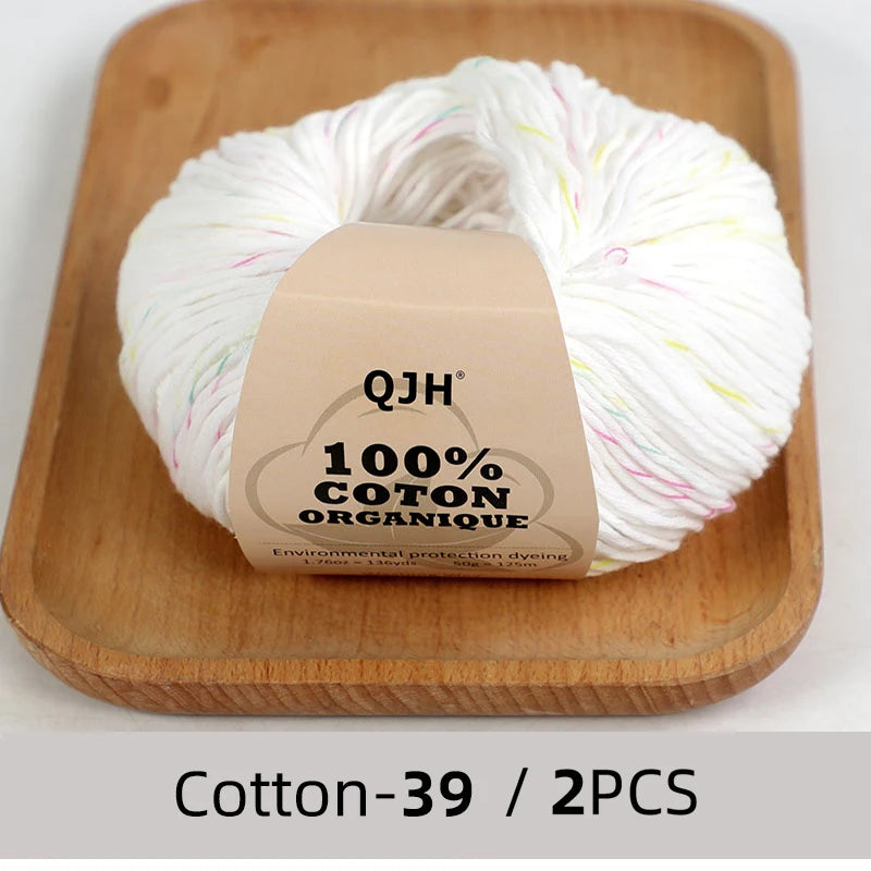 100% Organic Cotton Yarn for Knitting and Crocheting - Smarsty