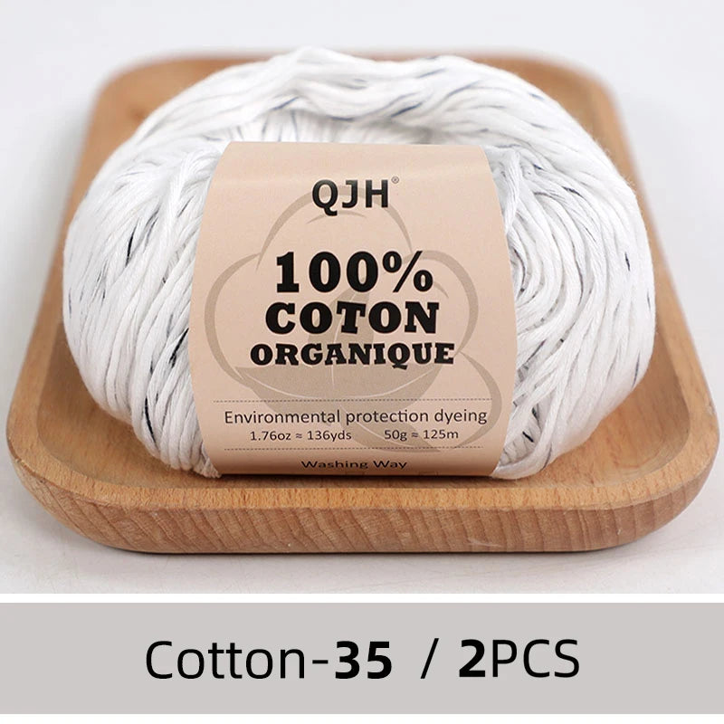 100% Organic Cotton Yarn for Knitting and Crocheting - Smarsty