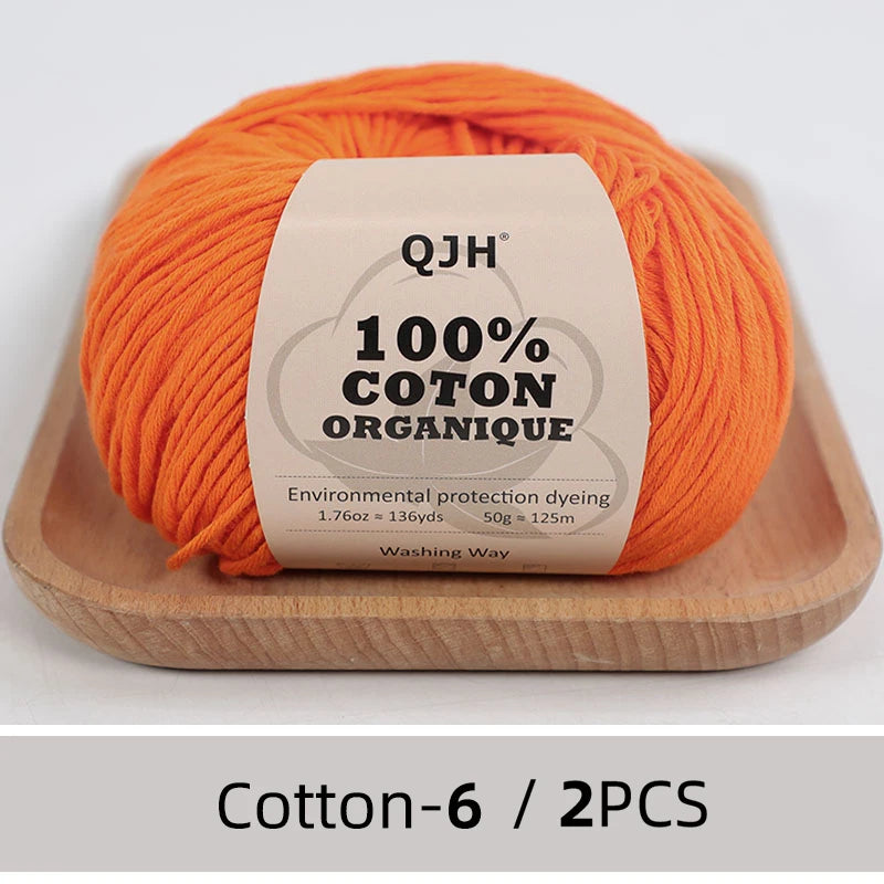 100% Organic Cotton Yarn for Knitting and Crocheting - Smarsty