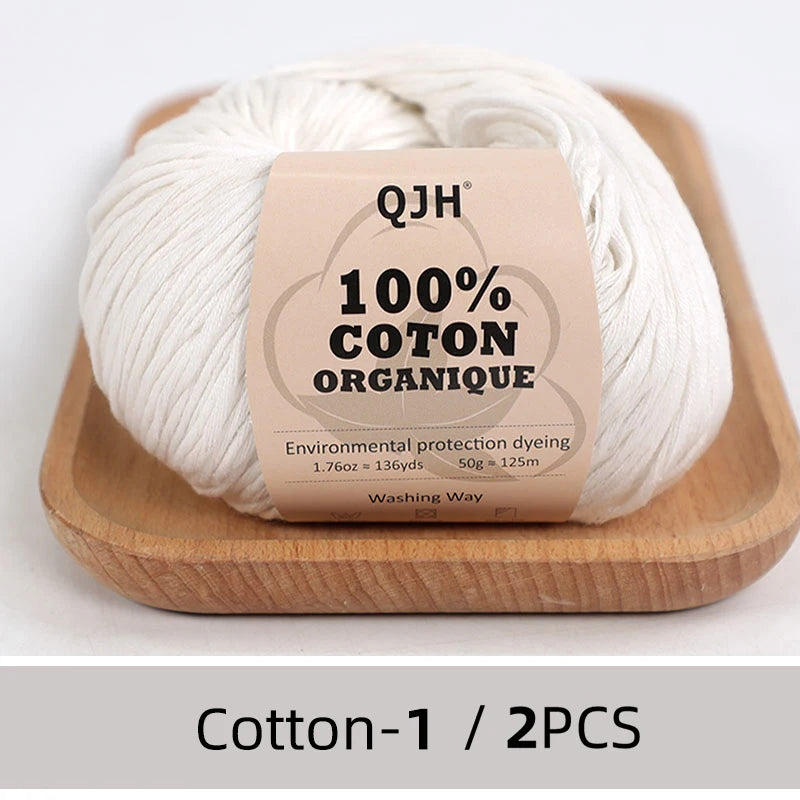 100% Organic Cotton Yarn for Knitting and Crocheting - Smarsty