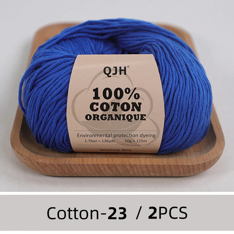 100% Organic Cotton Yarn for Knitting and Crocheting - Smarsty