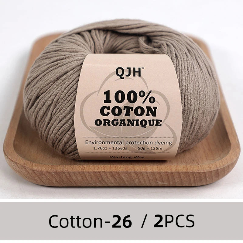 100% Organic Cotton Yarn for Knitting and Crocheting - Smarsty