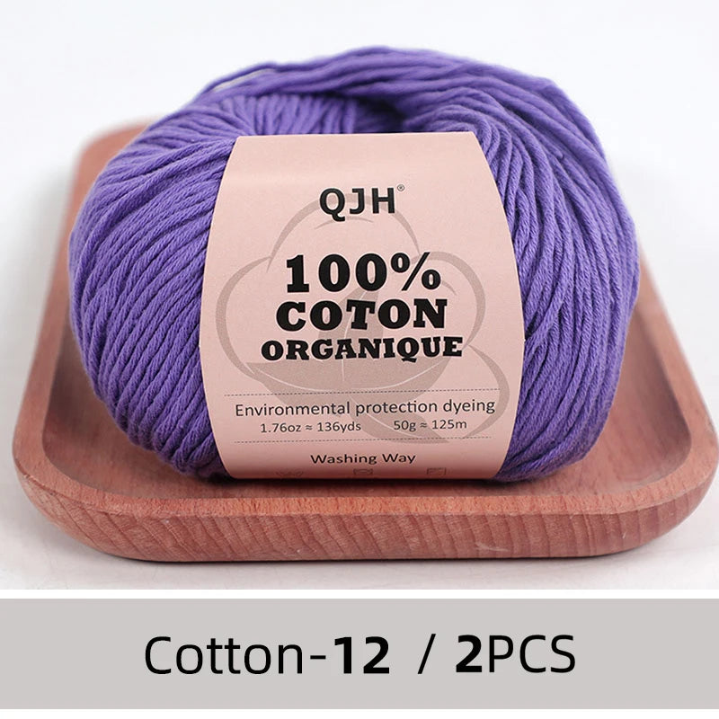 100% Organic Cotton Yarn for Knitting and Crocheting - Smarsty