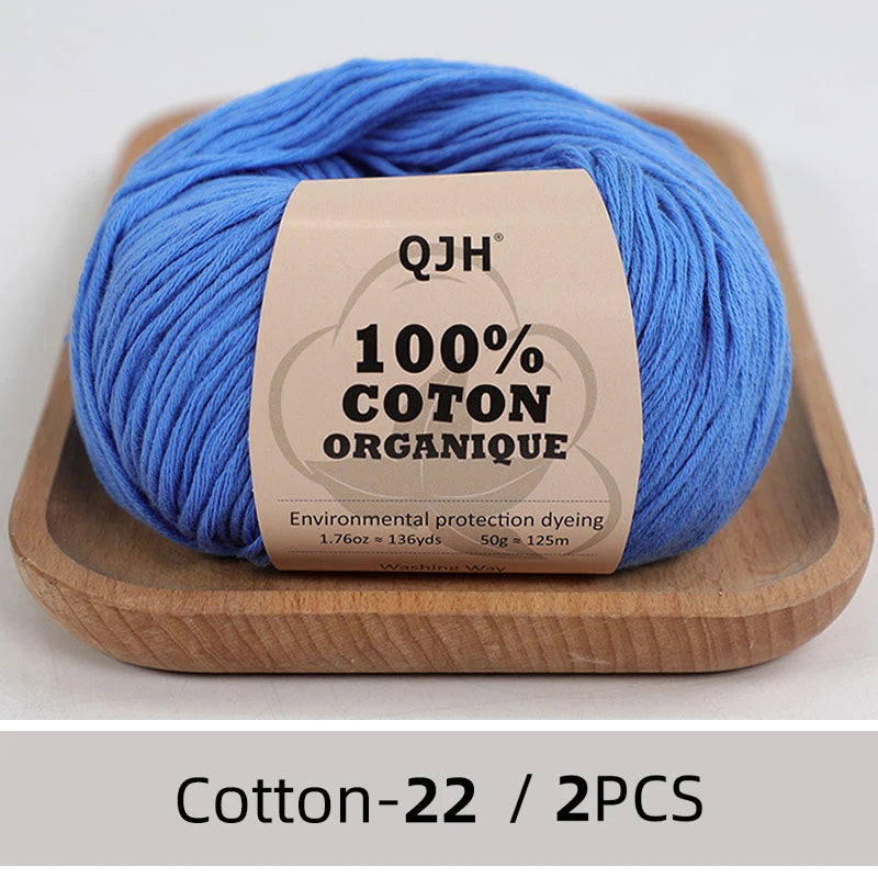 100% Organic Cotton Yarn for Knitting and Crocheting - Smarsty