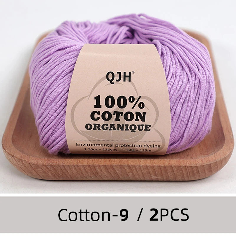 100% Organic Cotton Yarn for Knitting and Crocheting - Smarsty