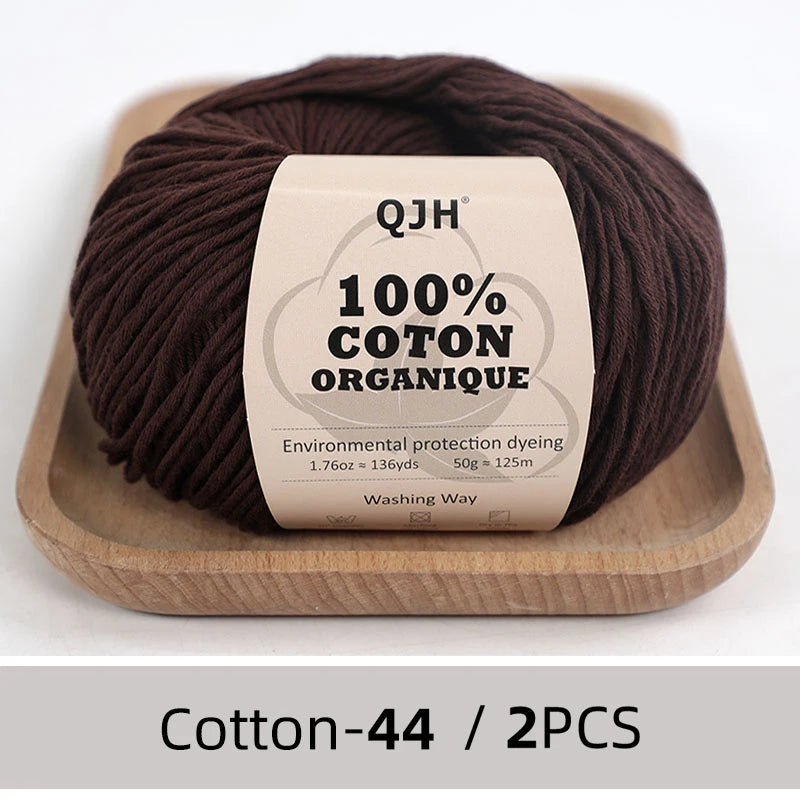 100% Organic Cotton Yarn for Knitting and Crocheting - Smarsty