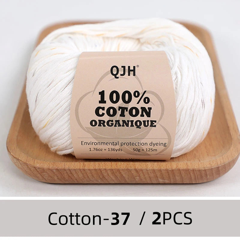 100% Organic Cotton Yarn for Knitting and Crocheting - Smarsty