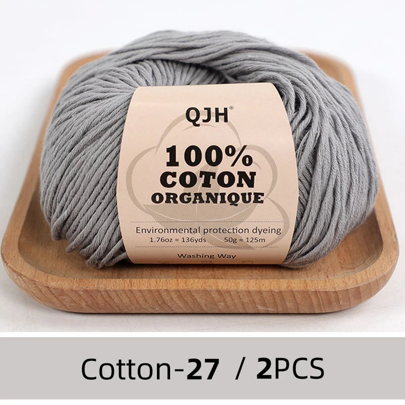 100% Organic Cotton Yarn for Knitting and Crocheting - Smarsty