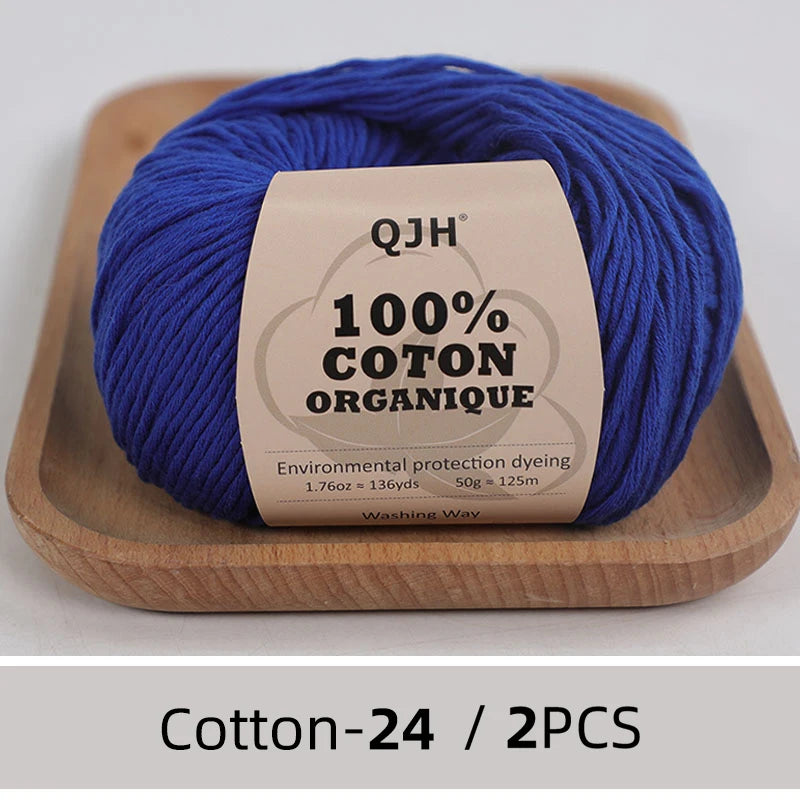 100% Organic Cotton Yarn for Knitting and Crocheting - Smarsty