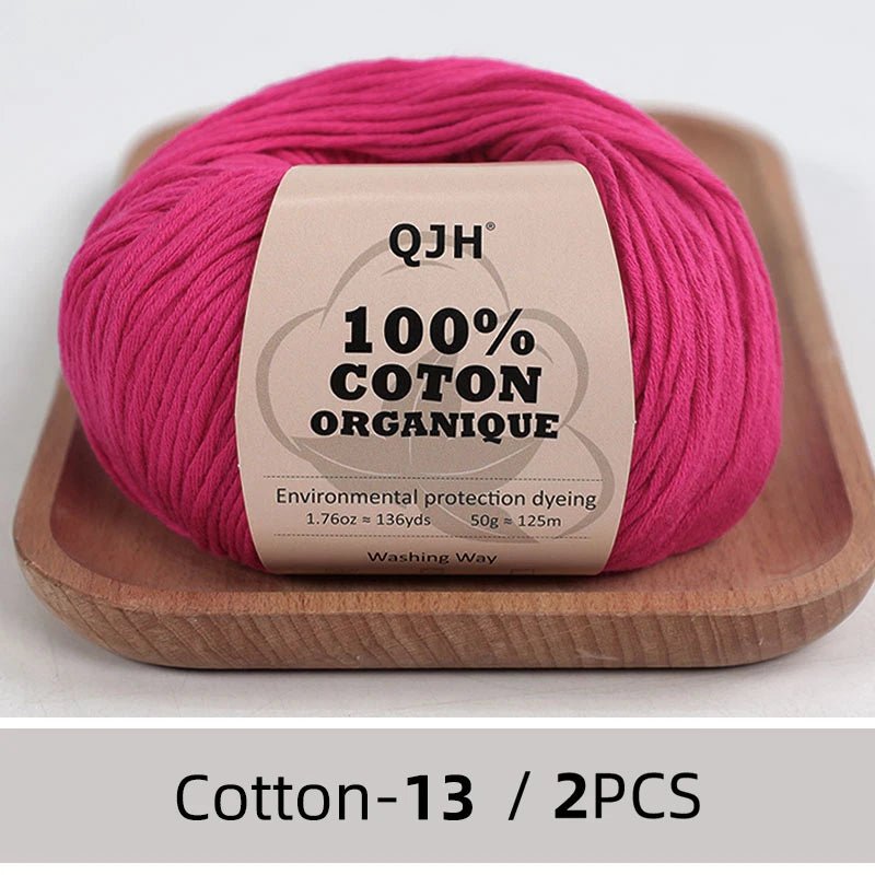 100% Organic Cotton Yarn for Knitting and Crocheting - Smarsty