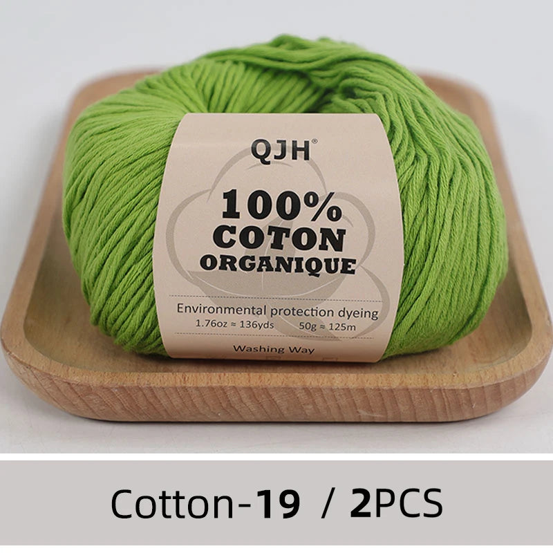 100% Organic Cotton Yarn for Knitting and Crocheting - Smarsty