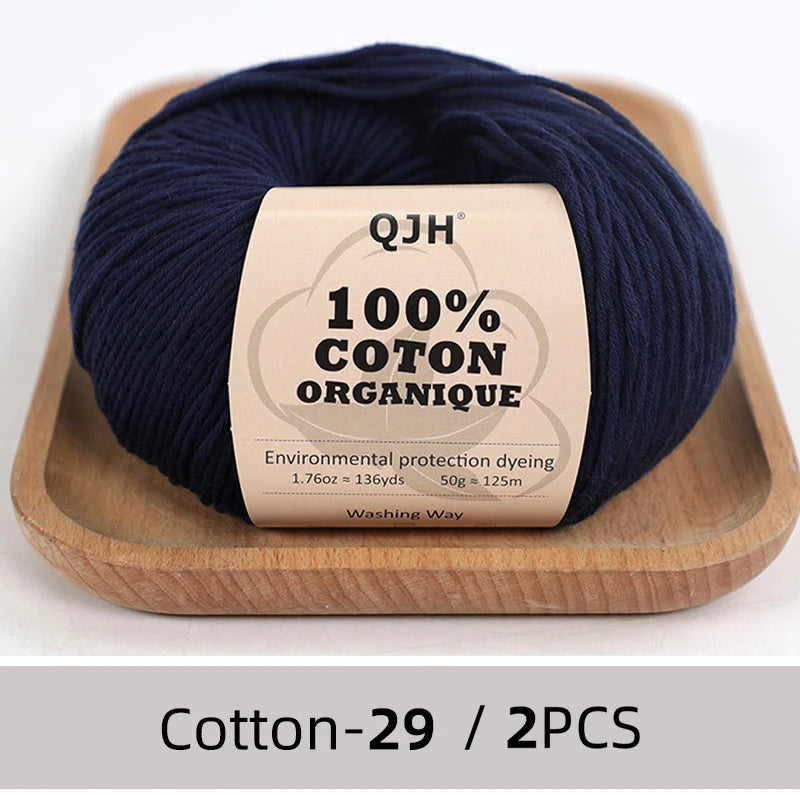100% Organic Cotton Yarn for Knitting and Crocheting - Smarsty