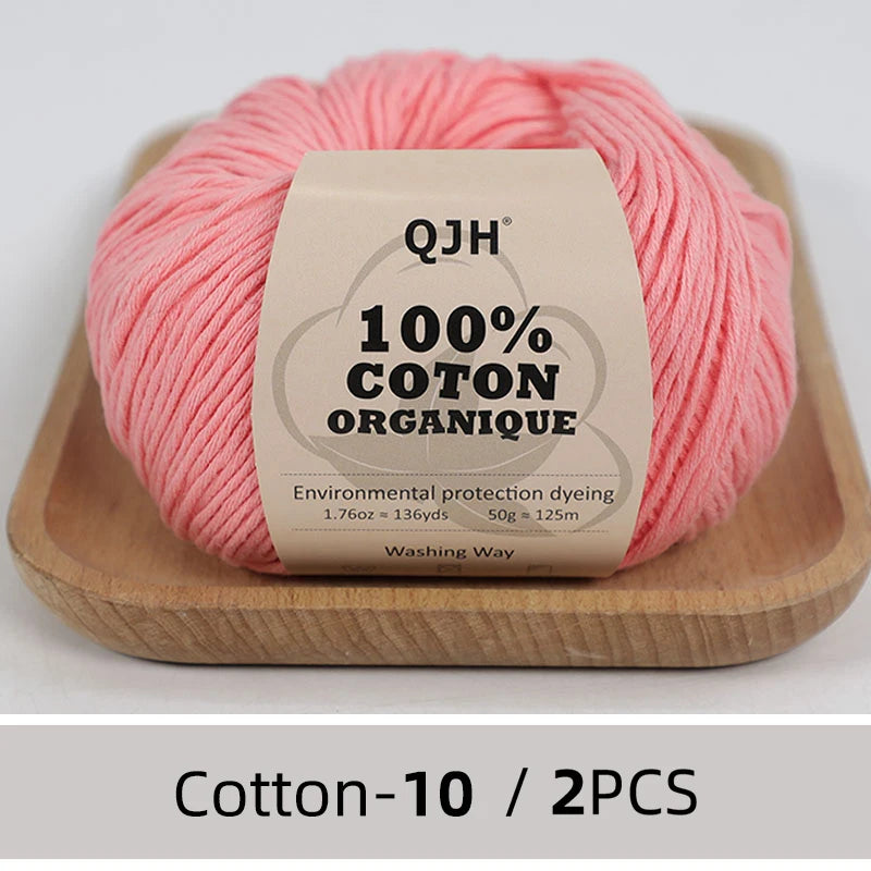 100% Organic Cotton Yarn for Knitting and Crocheting - Smarsty