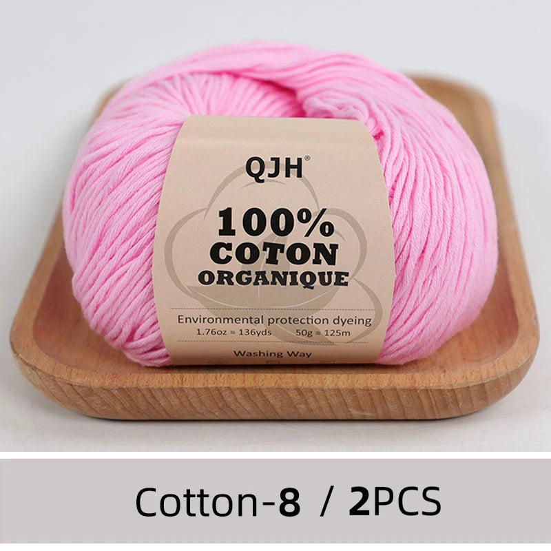 100% Organic Cotton Yarn for Knitting and Crocheting - Smarsty