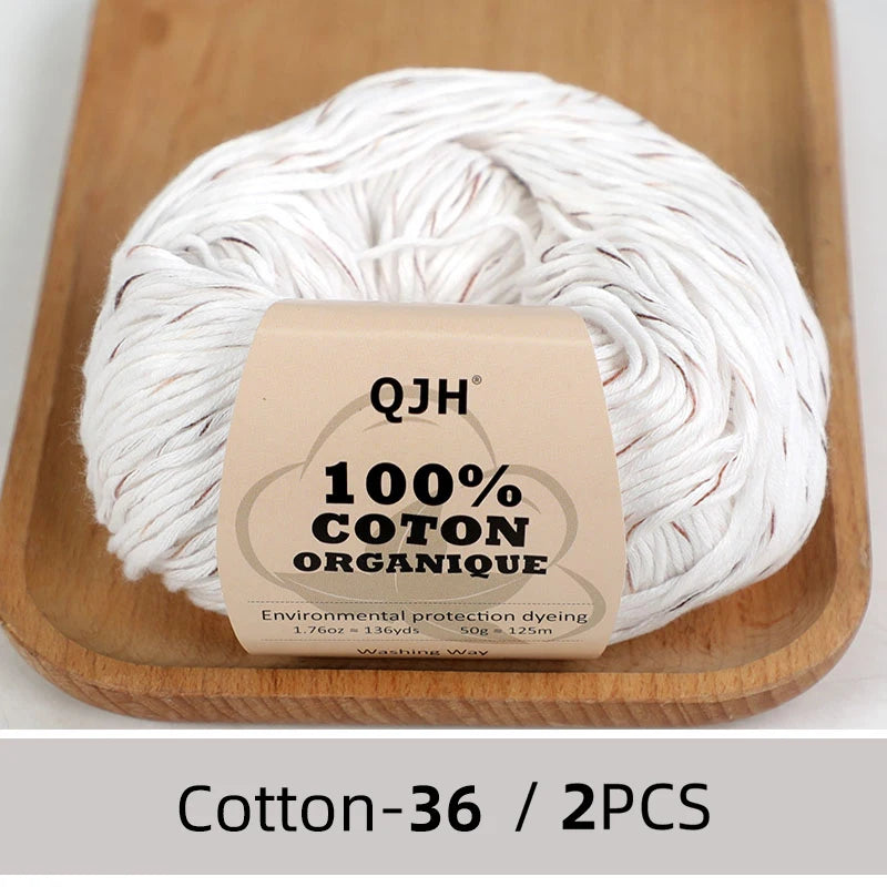 100% Organic Cotton Yarn for Knitting and Crocheting - Smarsty